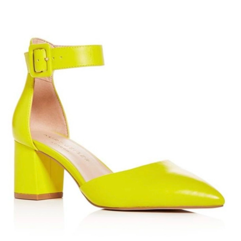 Kurt Geiger Lime Ankle-Strap Block Heel Pump